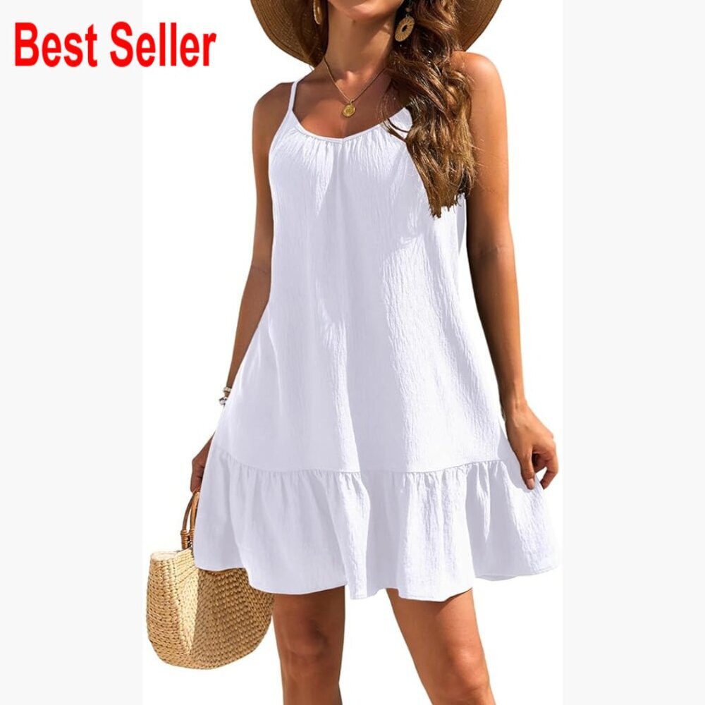 Polyester Spandex Swimsuit Coverup with Adjustable Straps